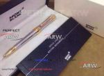 Perfect Replica AAA Montblanc Etoile De Gold Clip Steel Ballpoint Pen